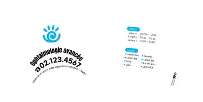 Hôpital blanc bleu simple Ophtalmologie