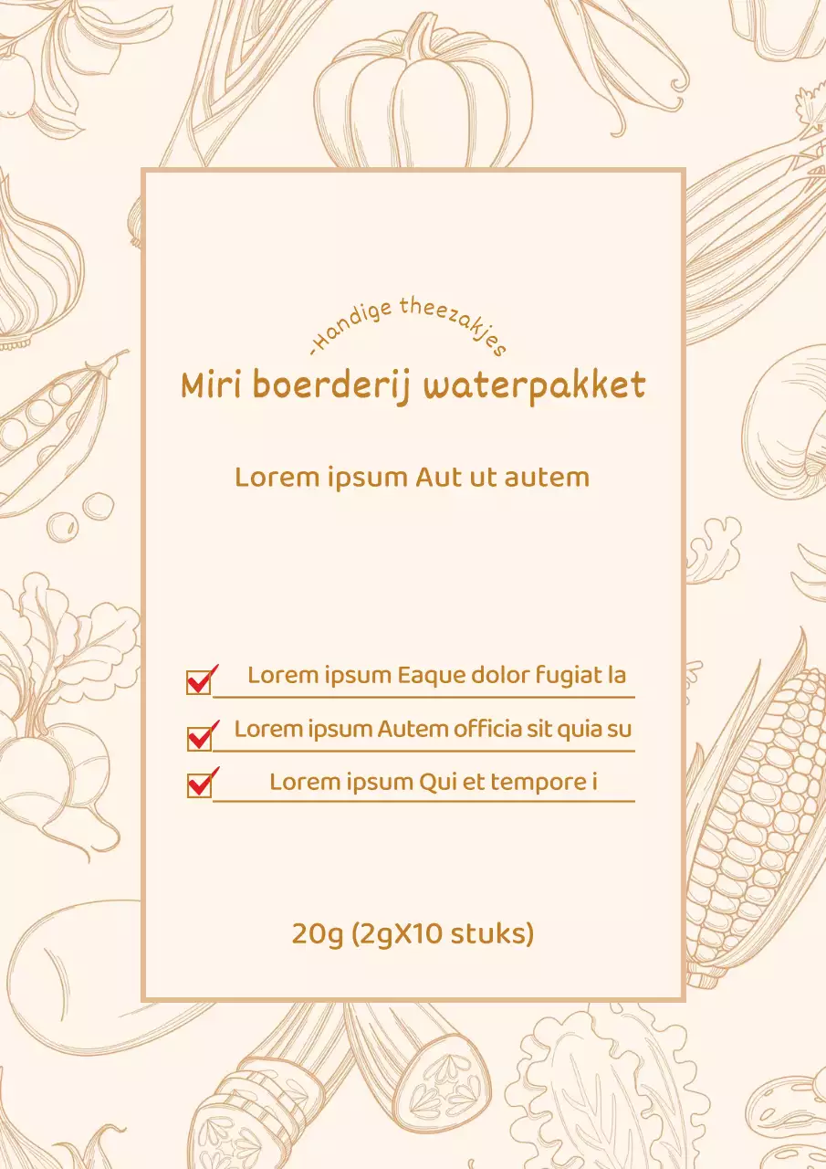 Promoot je milieuvriendelijke boerderij in beige en chic