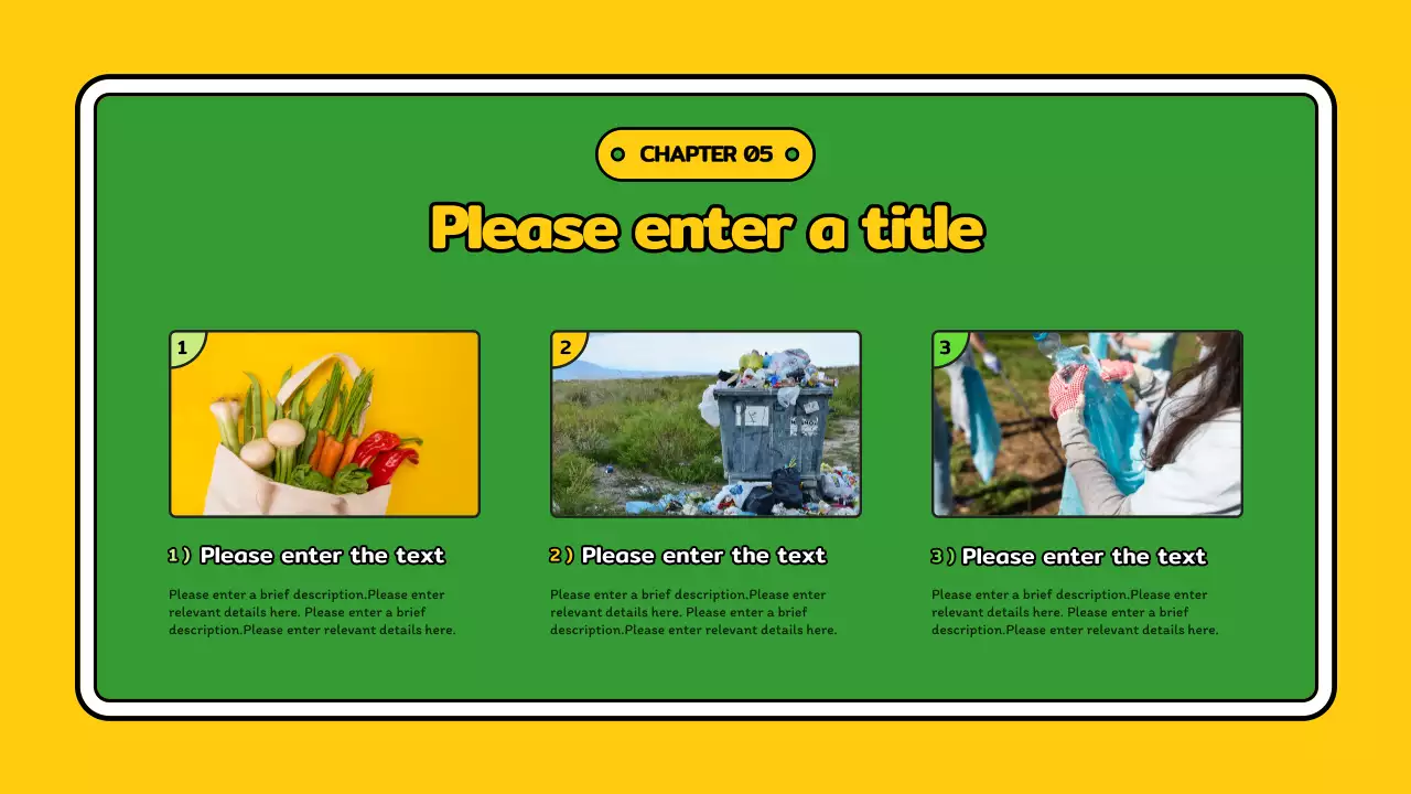 Yellow Playful Environment Guide Presentation