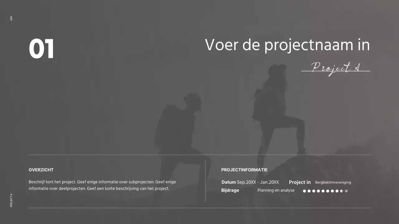 Een strakke conceptportfolio in wit en oranje