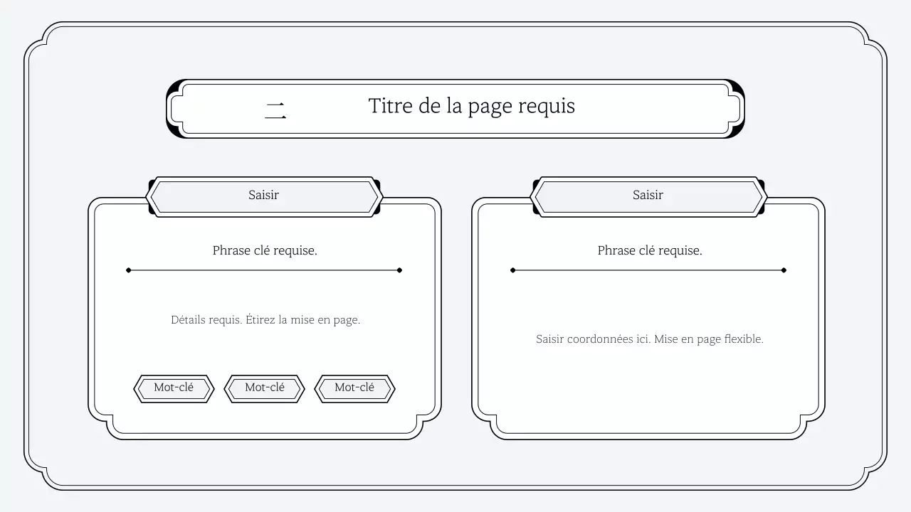 Kit de présentation simple de style oriental