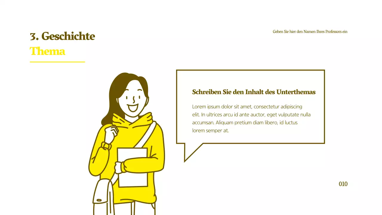 Sauberer Charakter Illustration Tutorial in gelb und braun