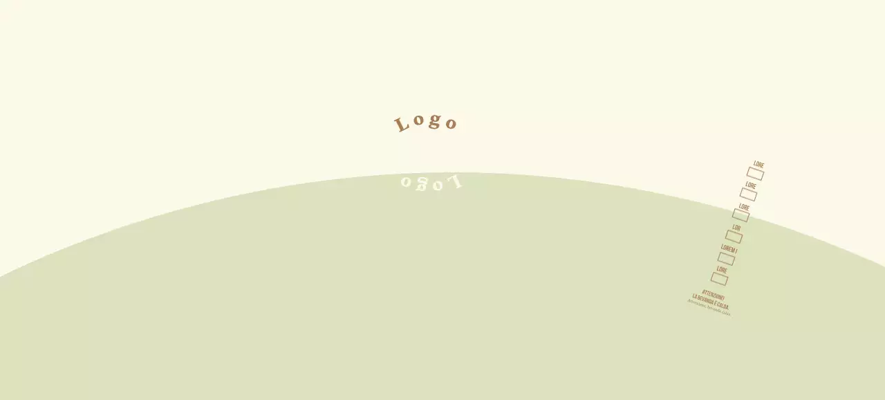 Lettera rotonda giallo-verde