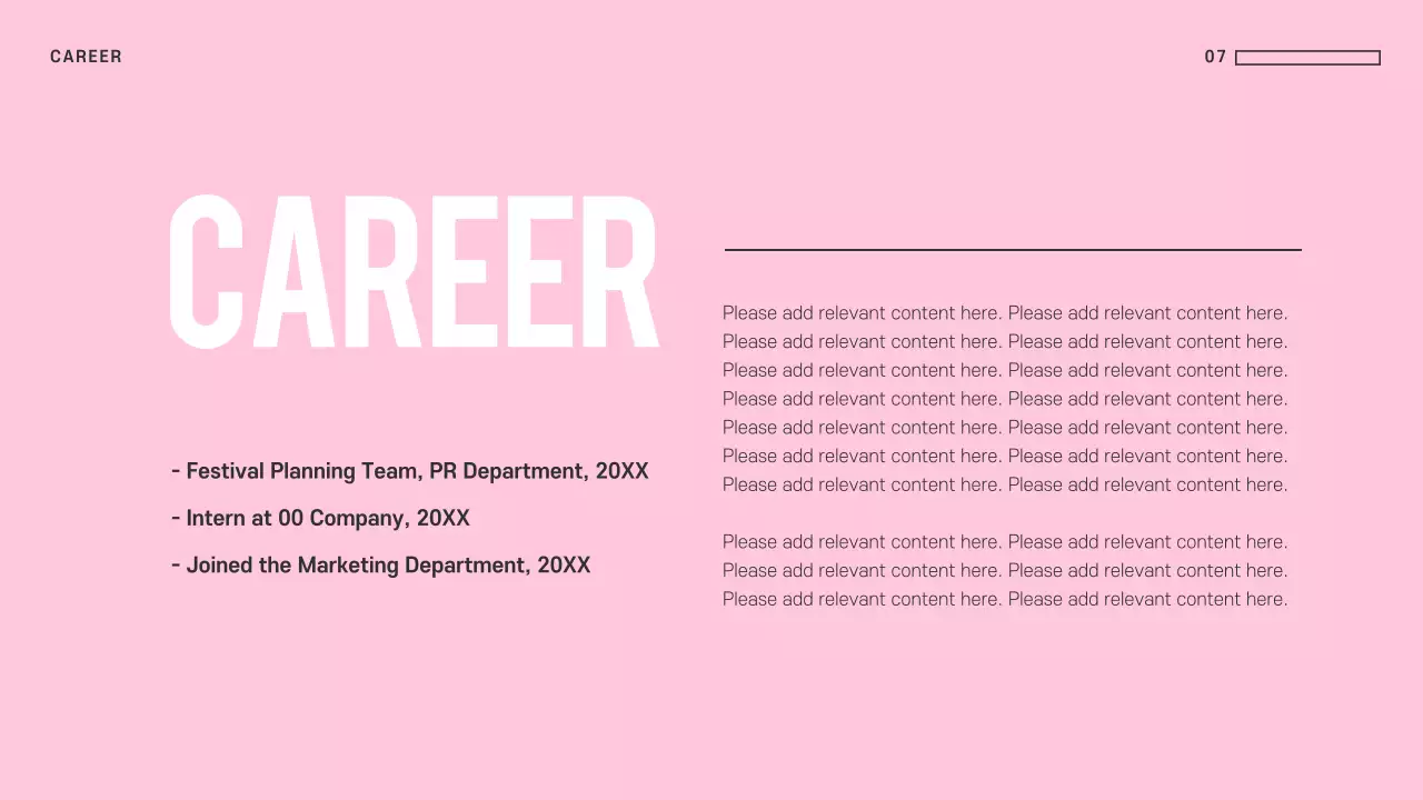 Pink Minimal Guide Presentation