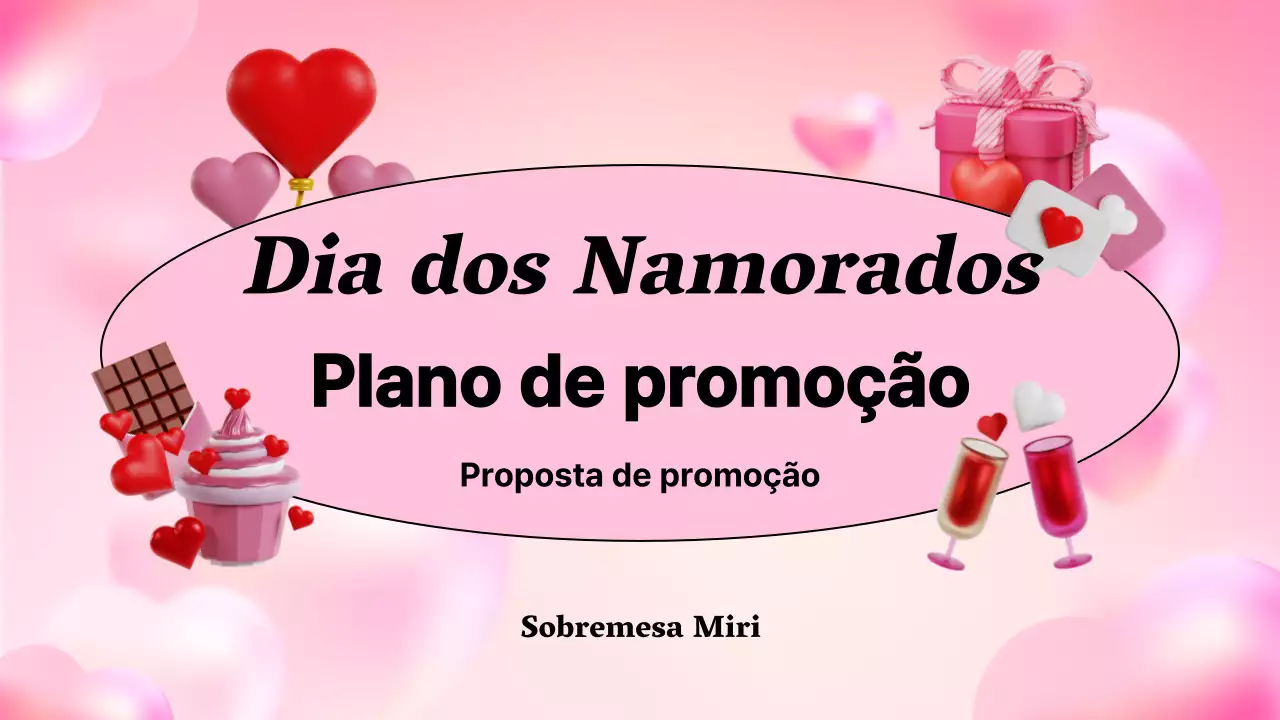 Ilustração 3D cor-de-rosa do plano do dia dos namorados