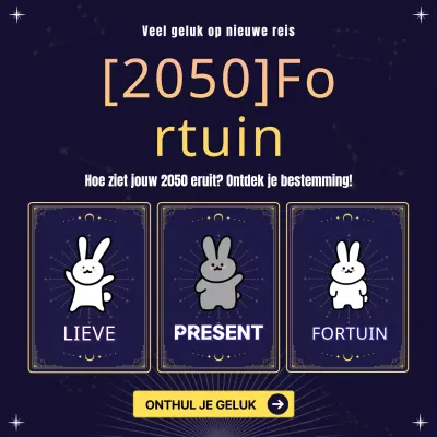 Nieuwjaarshoroscoop Instagram-event in marineblauw en geel