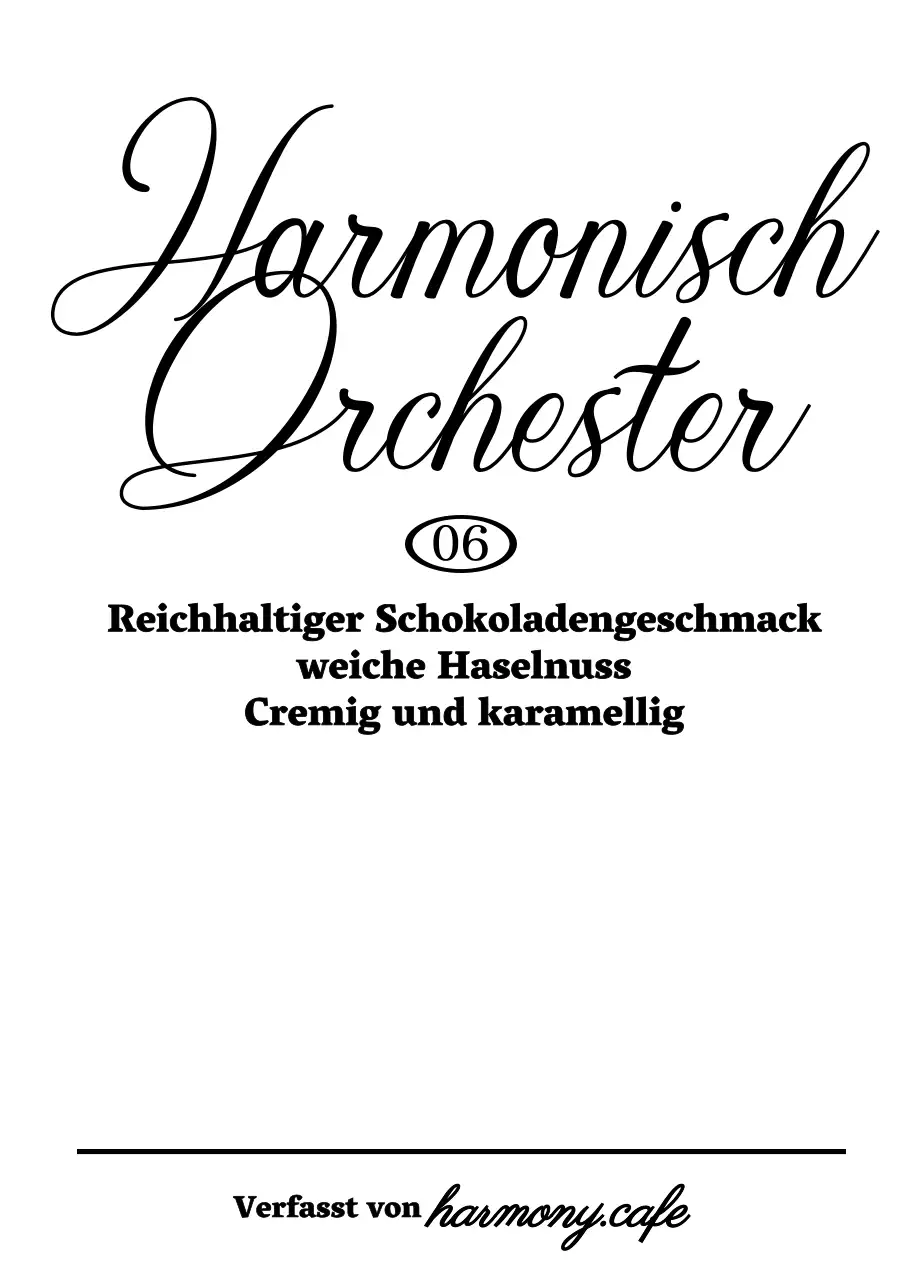 Tropfkaffee mit schwarzen, kursiven Akzenten