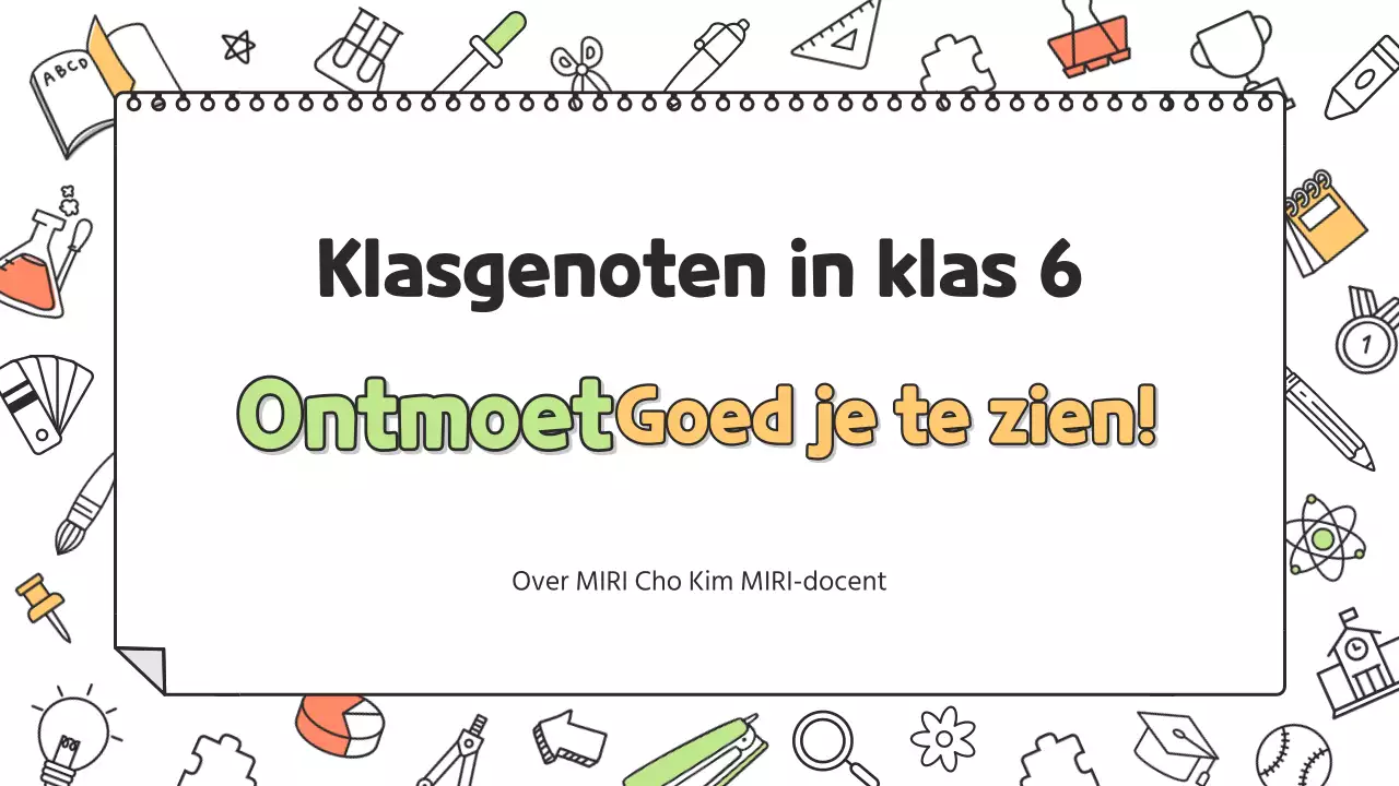Een schattig cv voor basisschoolleraren in wit en geel