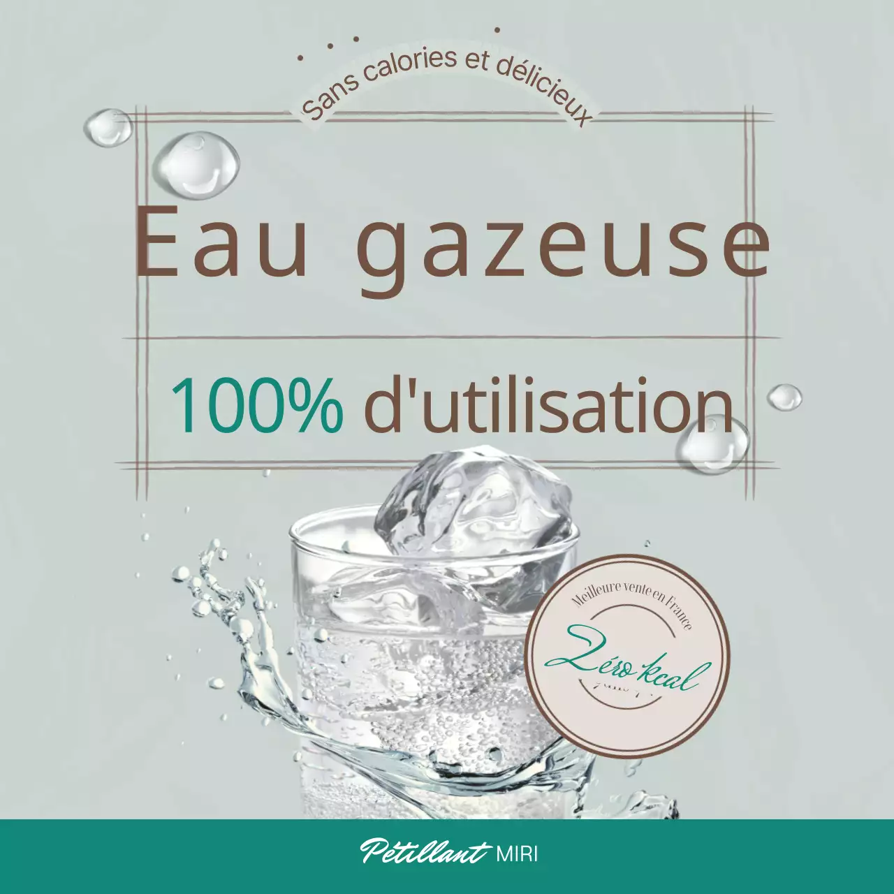 Comment utiliser l'eau pétillante avec un thème turquoise apaisant