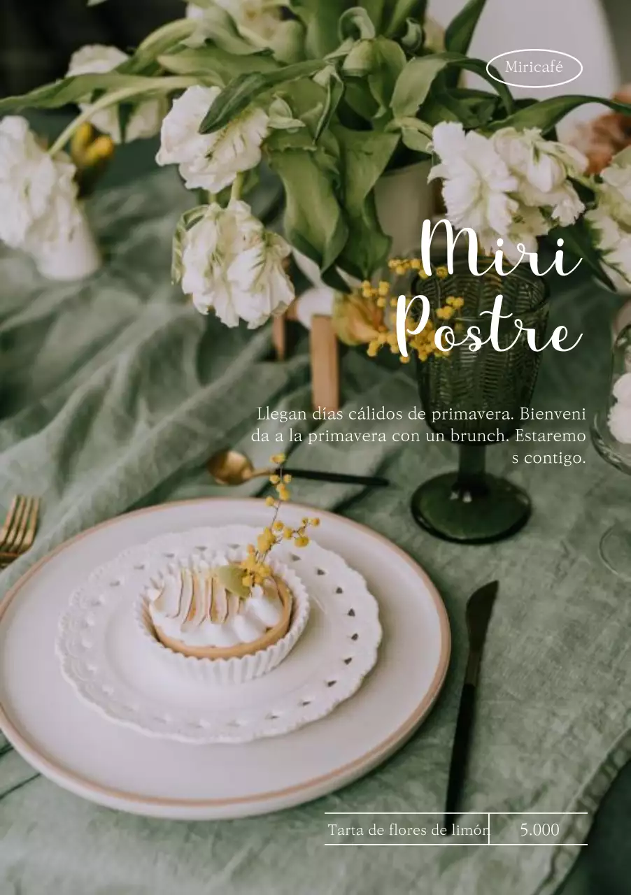 Postres con un cálido tema primaveral