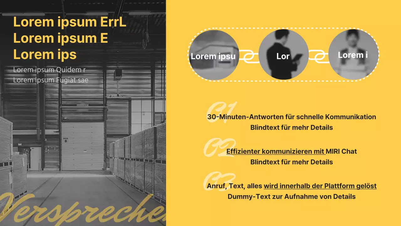 Einführung eines einfachen gelb-schwarzen Schnelldienstes