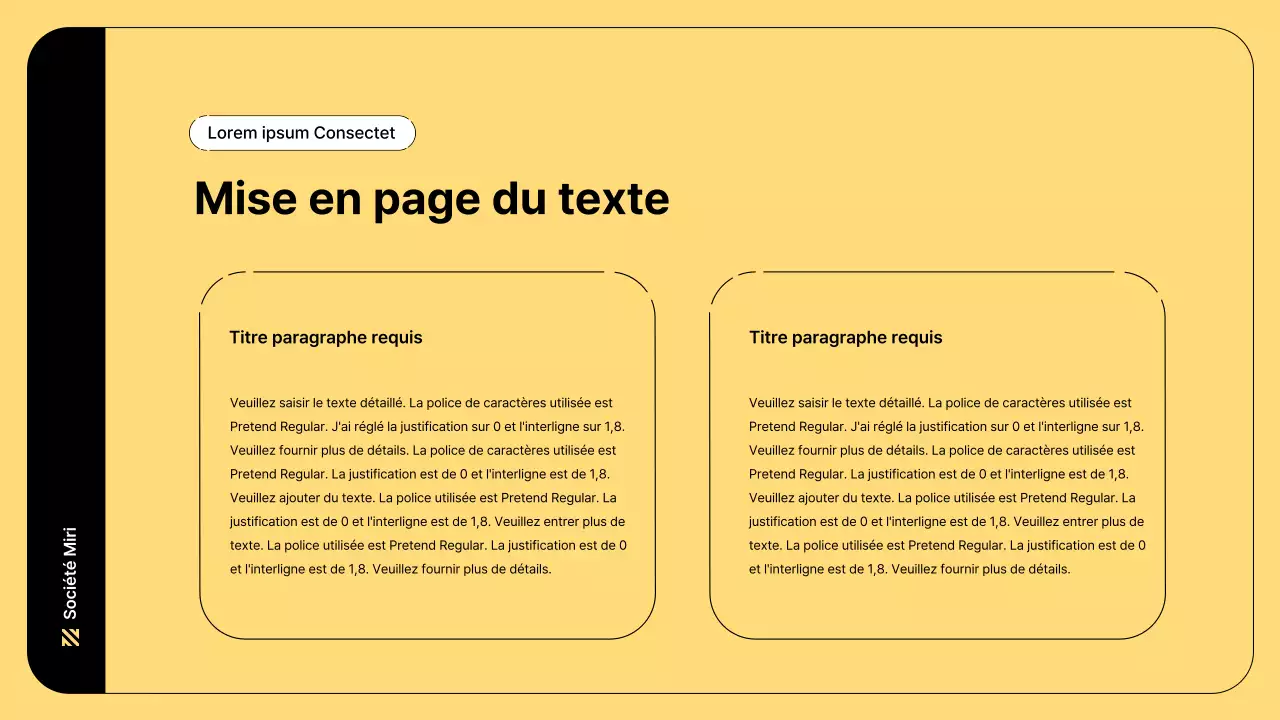 Illustration d'entreprise avec des lignes simples et la couleur jaune