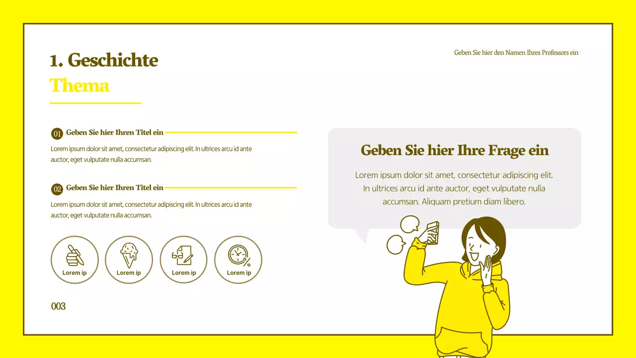 Sauberer Charakter Illustration Tutorial in gelb und braun