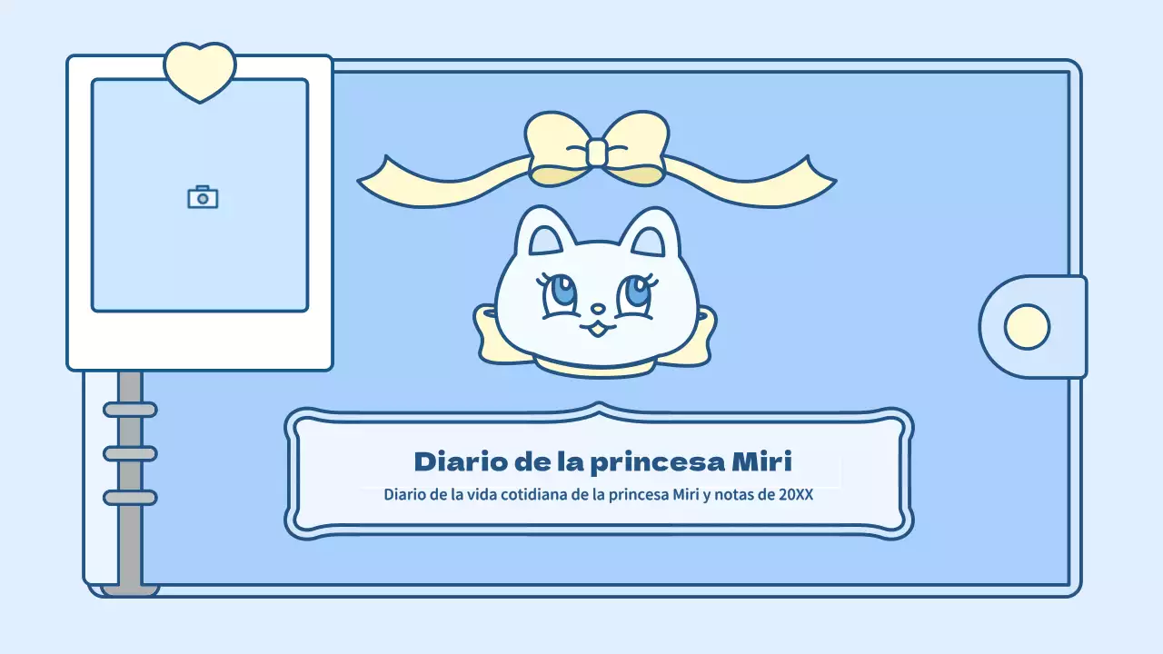 Bonito kit de presentación del concepto de agenda en azul claro y verde