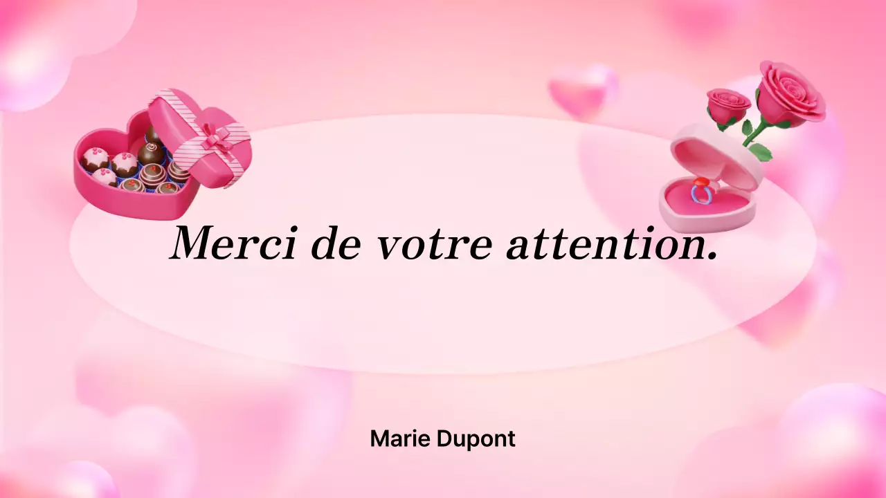 Illustration 3D rose plan mignon de la Saint-Valentin