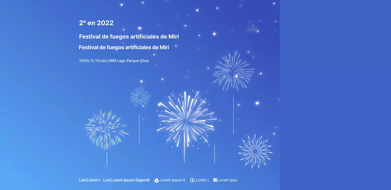 Fondos degradados y diseños de estrellas para fuegos artificiales