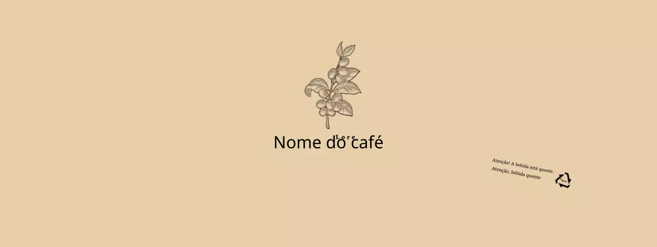 Ilustração de flor botânica bege