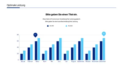 Vergleichendes Balkendiagramm der Unternehmenskonzepte in blau und hellblau