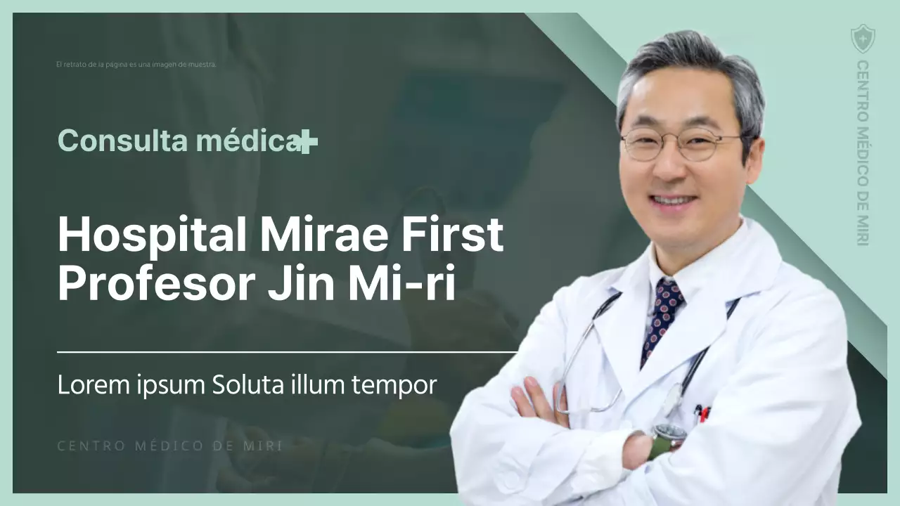 Entrevista con un profesional sanitario verde y chartreuse