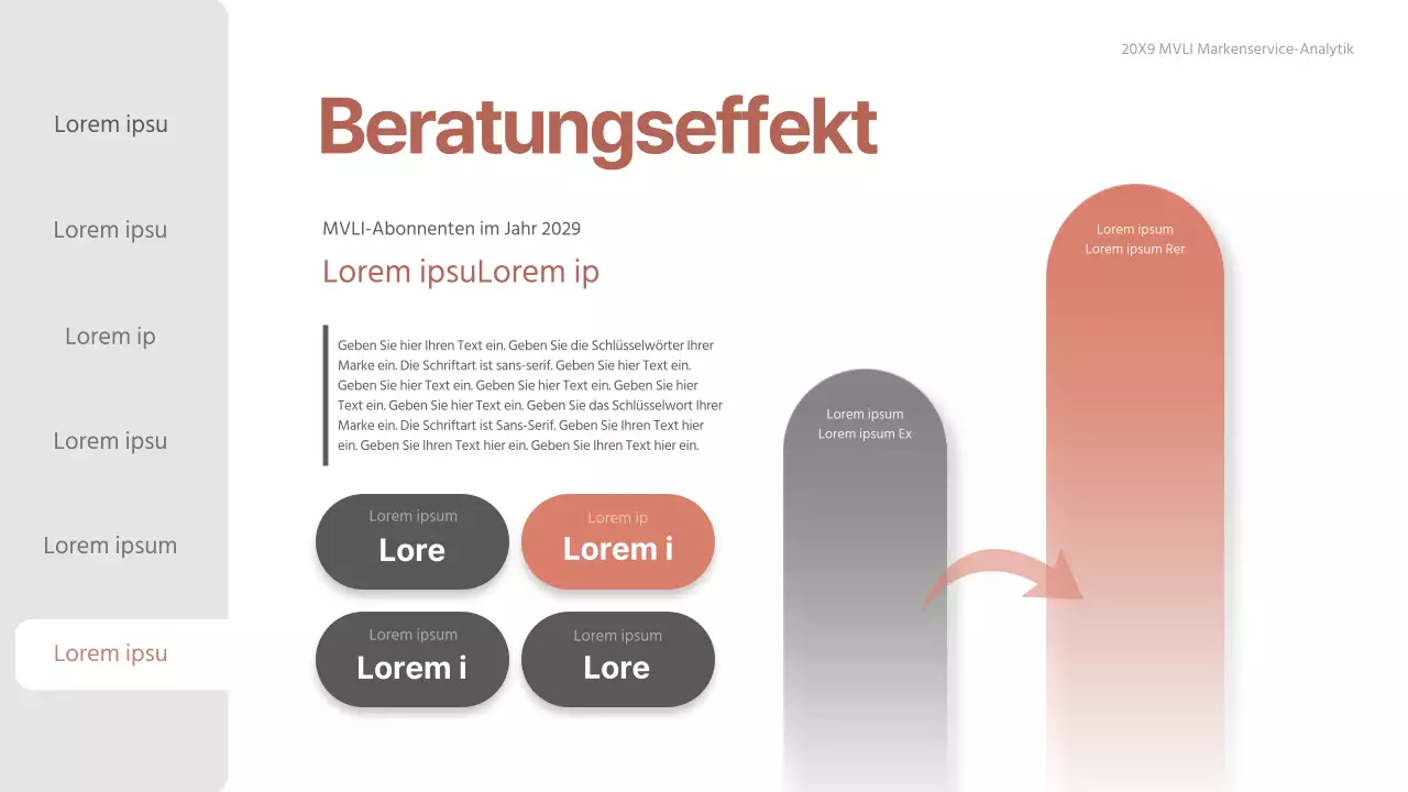 Farbverlauf rosa-beige sauberer Beratungsbericht