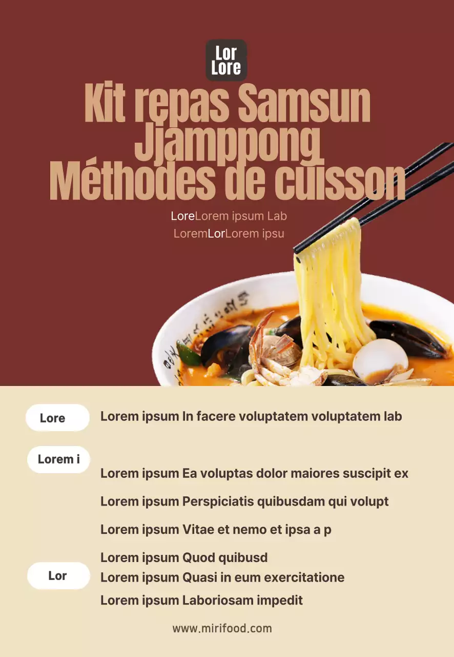 Photographie alimentaire Intense Kit repas chinois Recette Gâteau de riz Memo