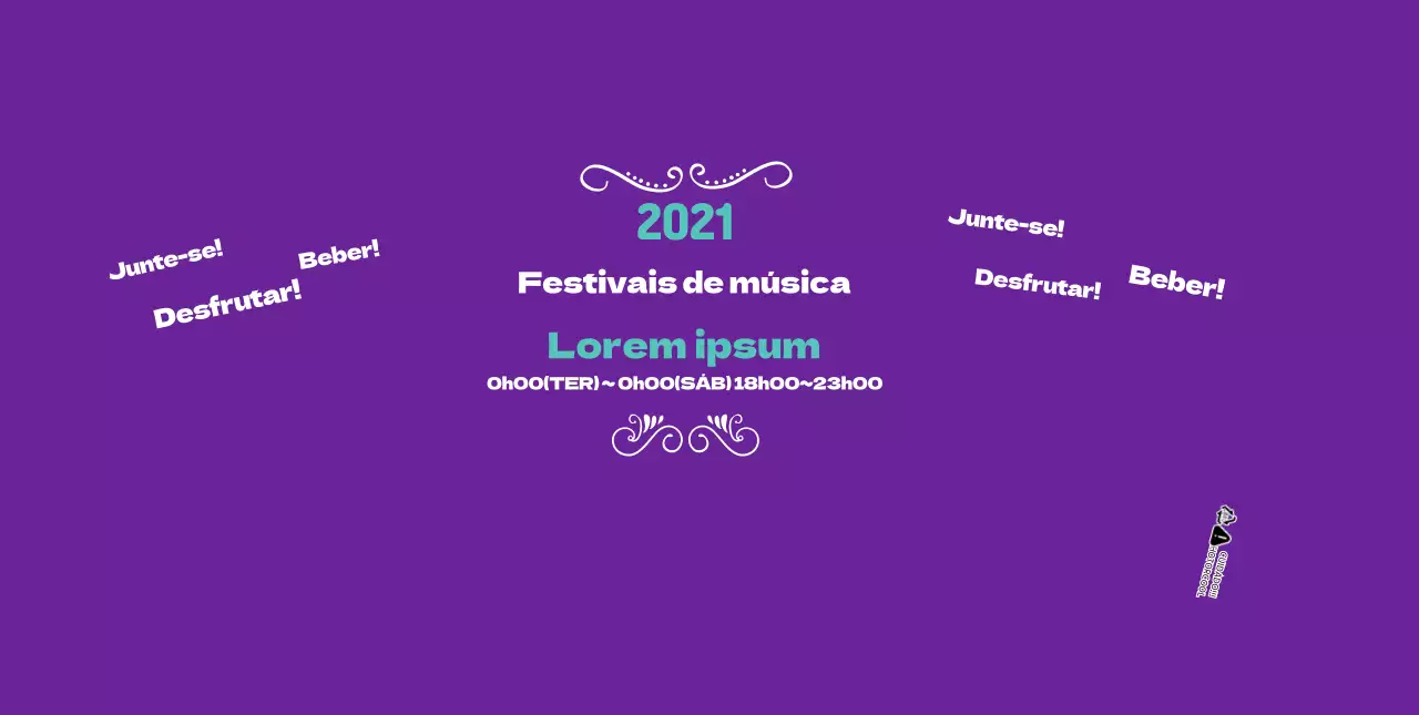 Evento do festival de música Purple