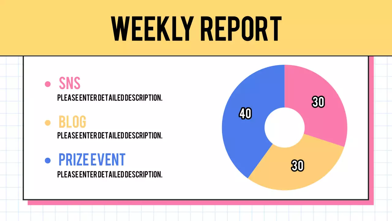 Trendy yellow and white marketing meeting minutes report