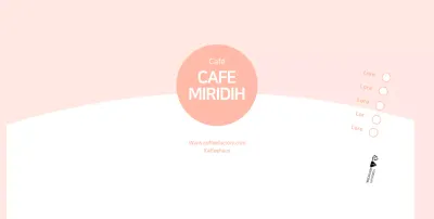 Rosa einfache Cafe-Pappbecher