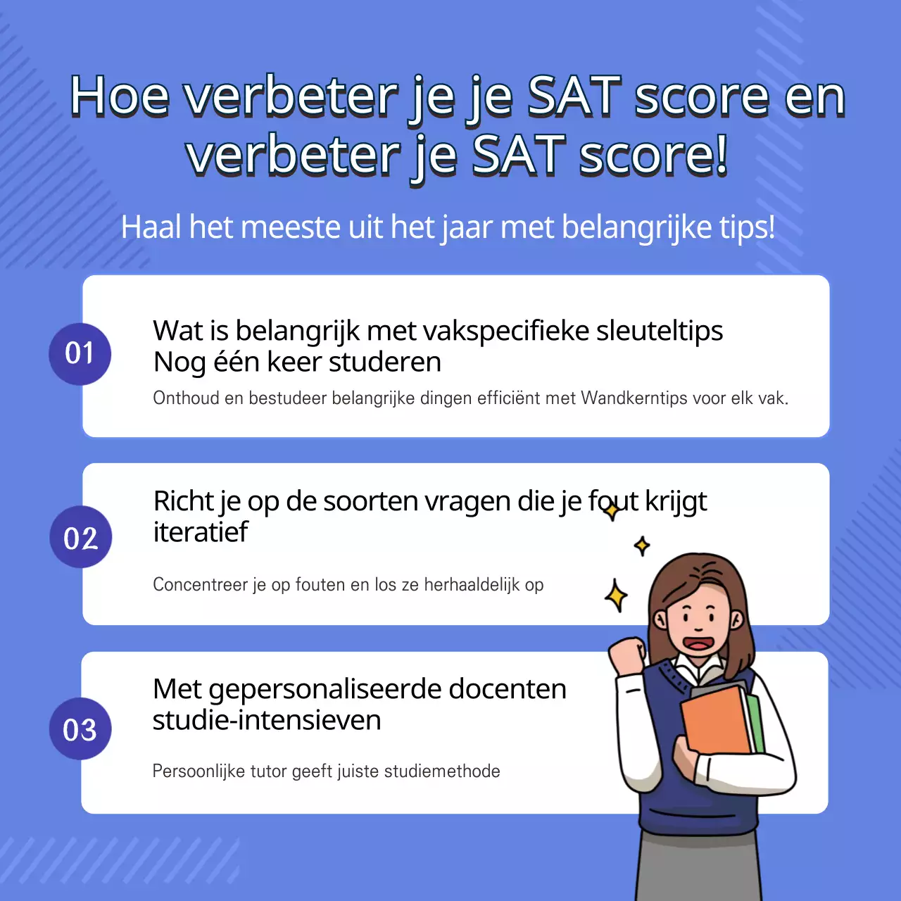 Blauwe illustratie Sleutels voor de kernfases 3TIPS