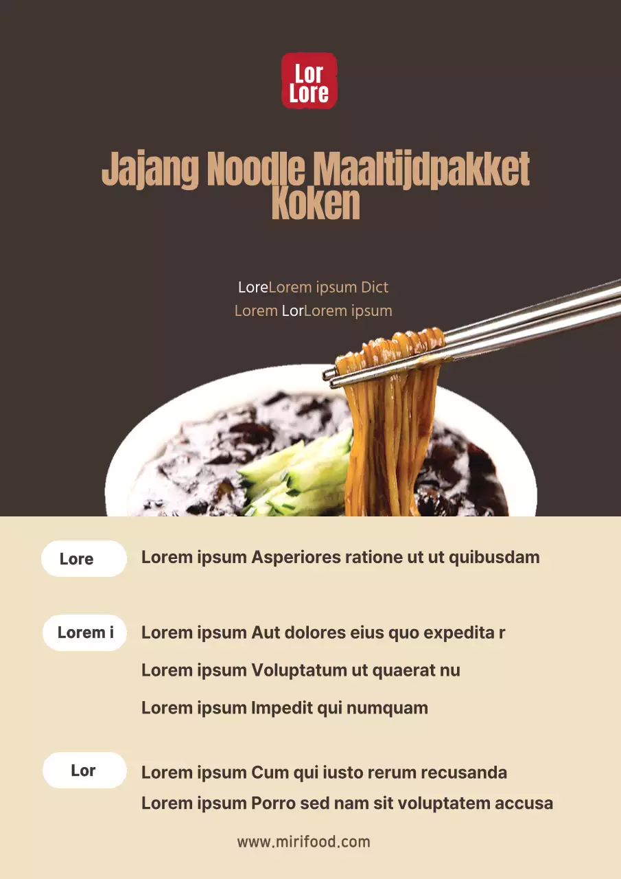 Eenvoudige ramen koken set instructies design poster in bruine kleur