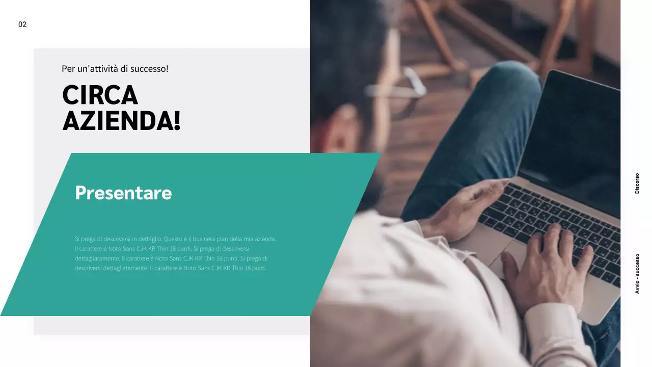 Proposta aziendale di marketing semplice e color menta