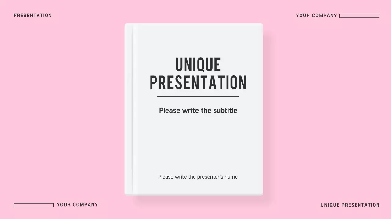 Pink Minimal Guide Presentation