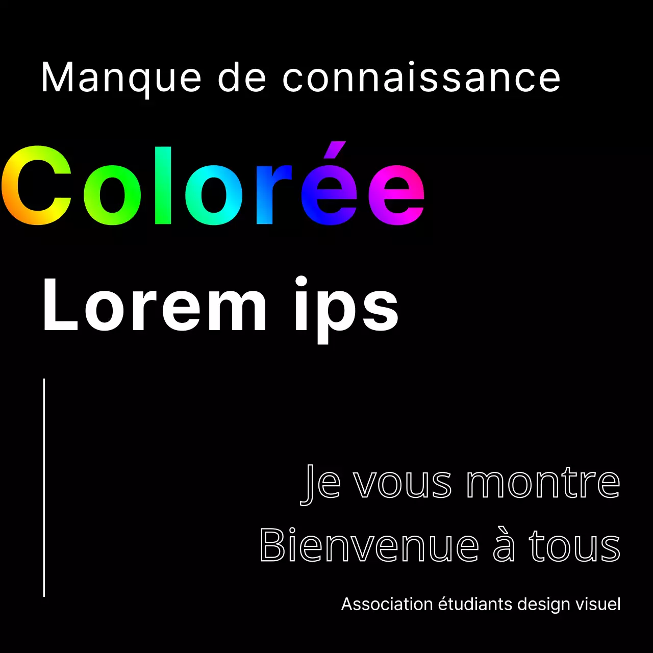Accueillir les nouveaux étudiants avec un design noir et coloré