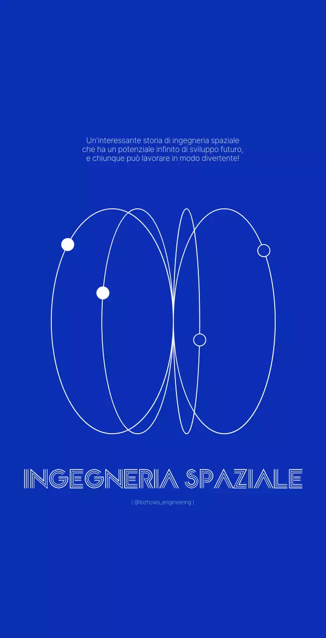 Concetto ingegneristico semplice e pulito in un nitido blu navy e bianco