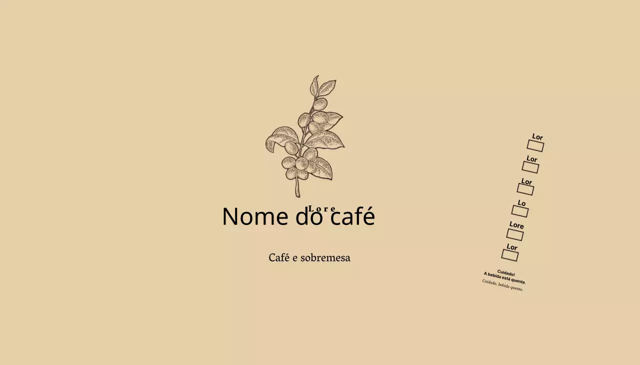 Ilustração de flor botânica bege
