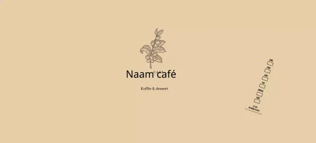 Beige botanische bloemillustratie