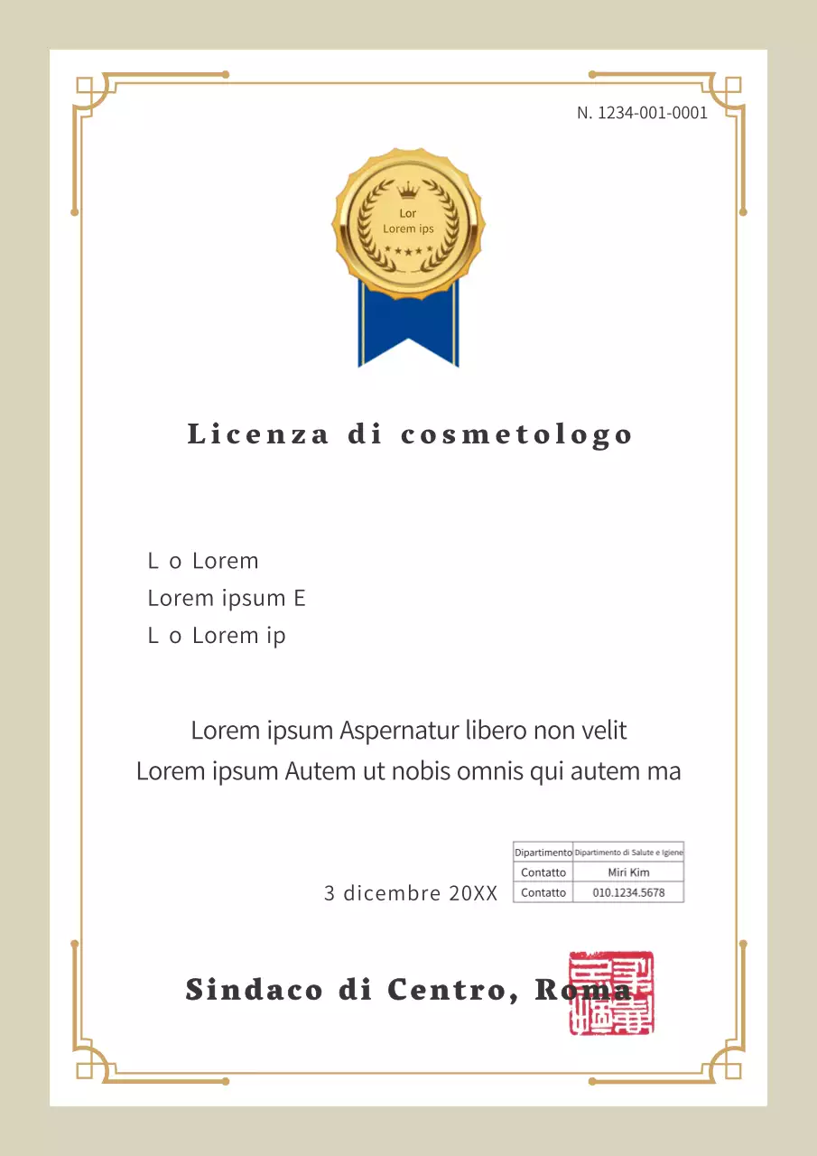 Lussuosa licenza per parrucchieri in stile cornice in marrone chiaro e nero