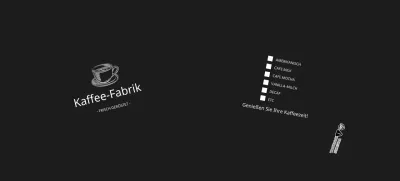 Schwarz einfache Illustration Cafe