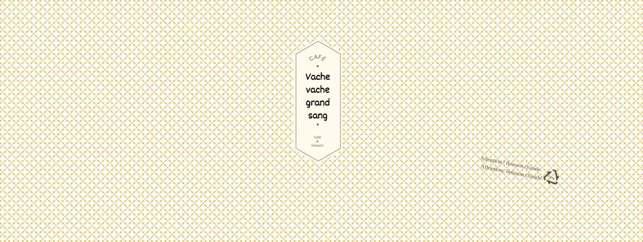 Café à carreaux jaunes