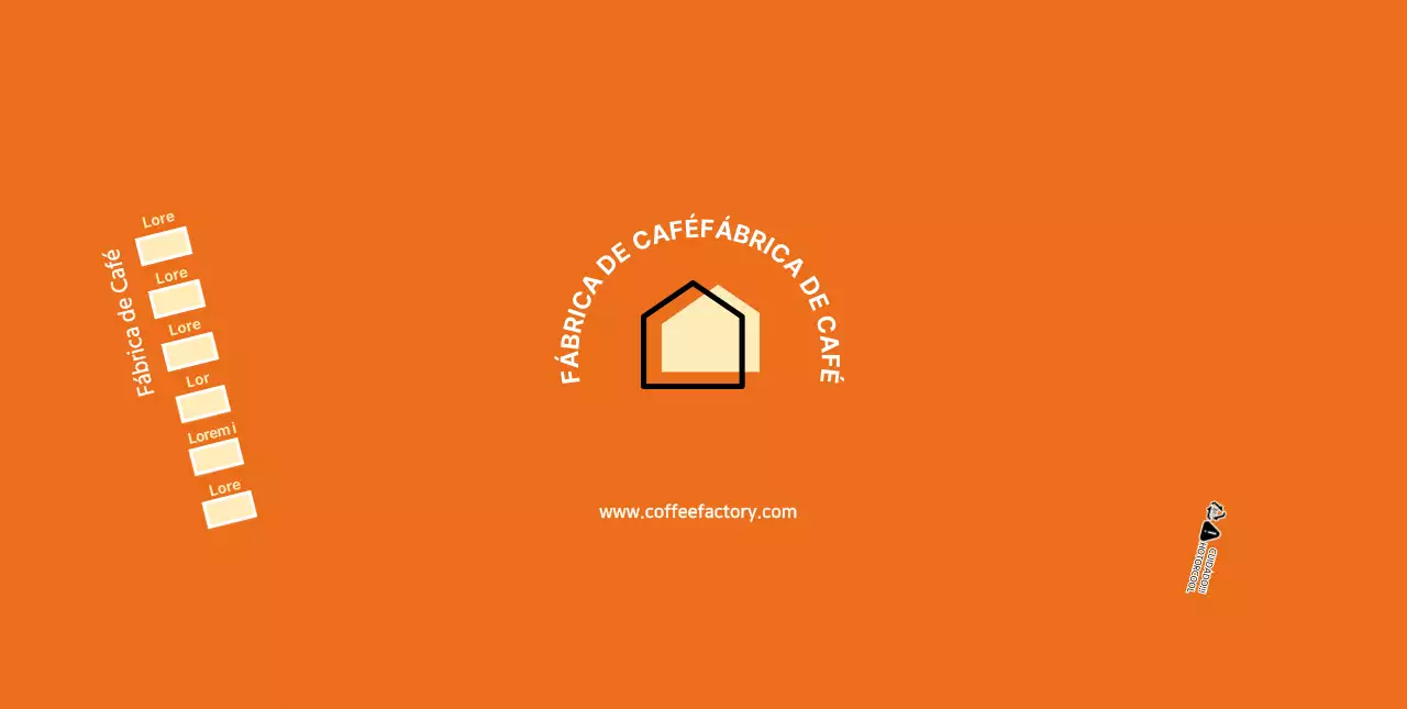 Copos de papel laranja para cafés modernos