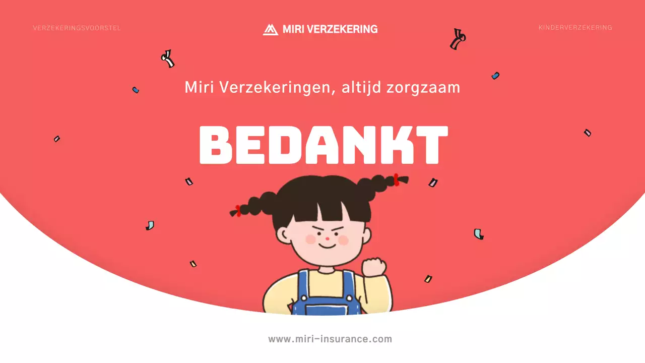 Schattig voorstel voor kinderverzekering in roze