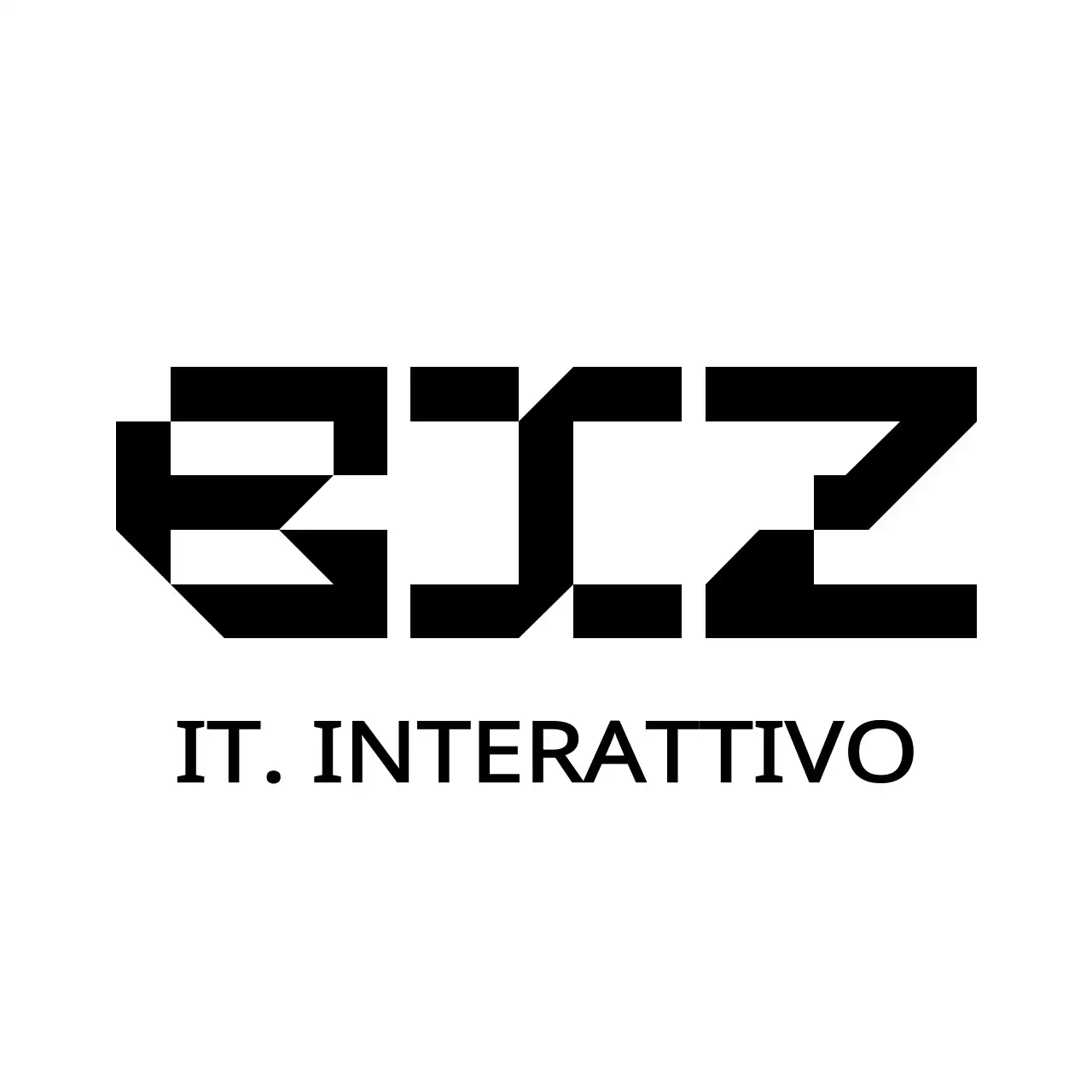 Stile semplice e alla moda del logo con simbolo dell'alfabeto per le promozioni aziendali