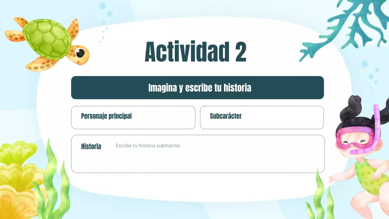 Una colorida y simpática lección de lectura de cuentos ilustrados sobre el mar