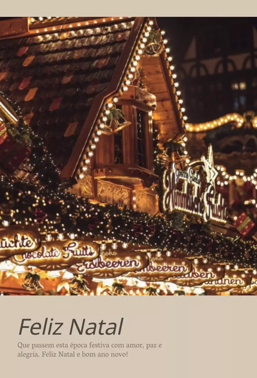 Conceito fotográfico emocional Natal em castanho