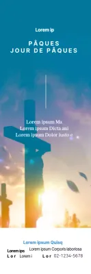 Bannières de Pâques du personnel de l'église