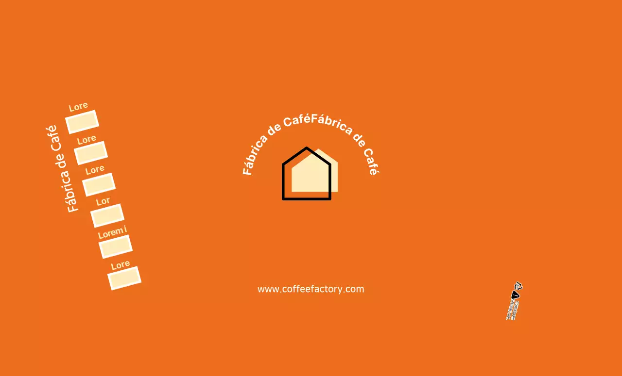 Copos de papel laranja para cafés modernos