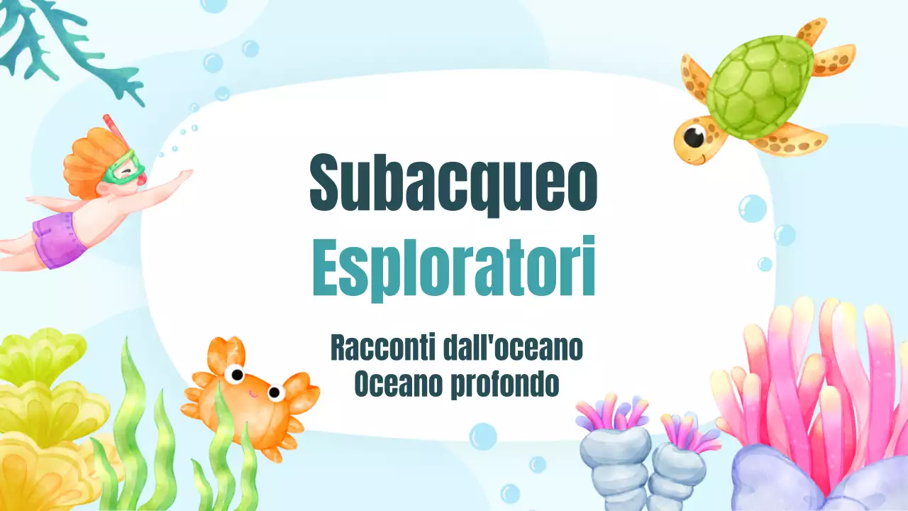 Una colorata e simpatica storia di mare illustrata a lezione di lettura