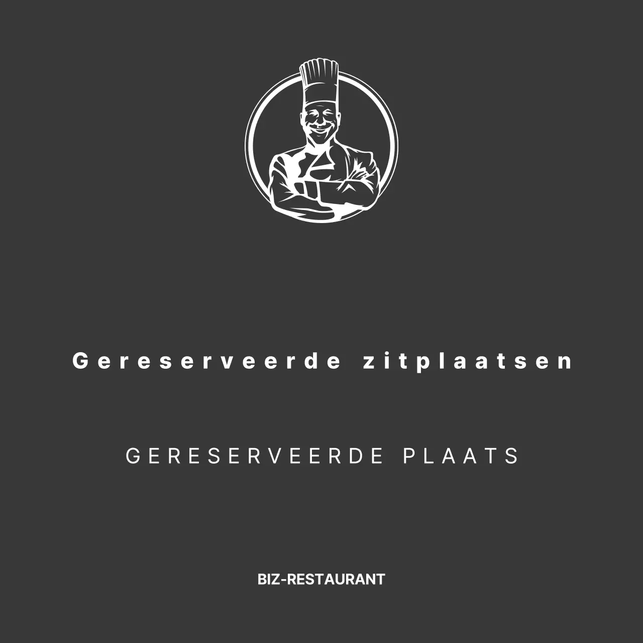 Zwart-wit, strak gelijnde restaurantreserveringen