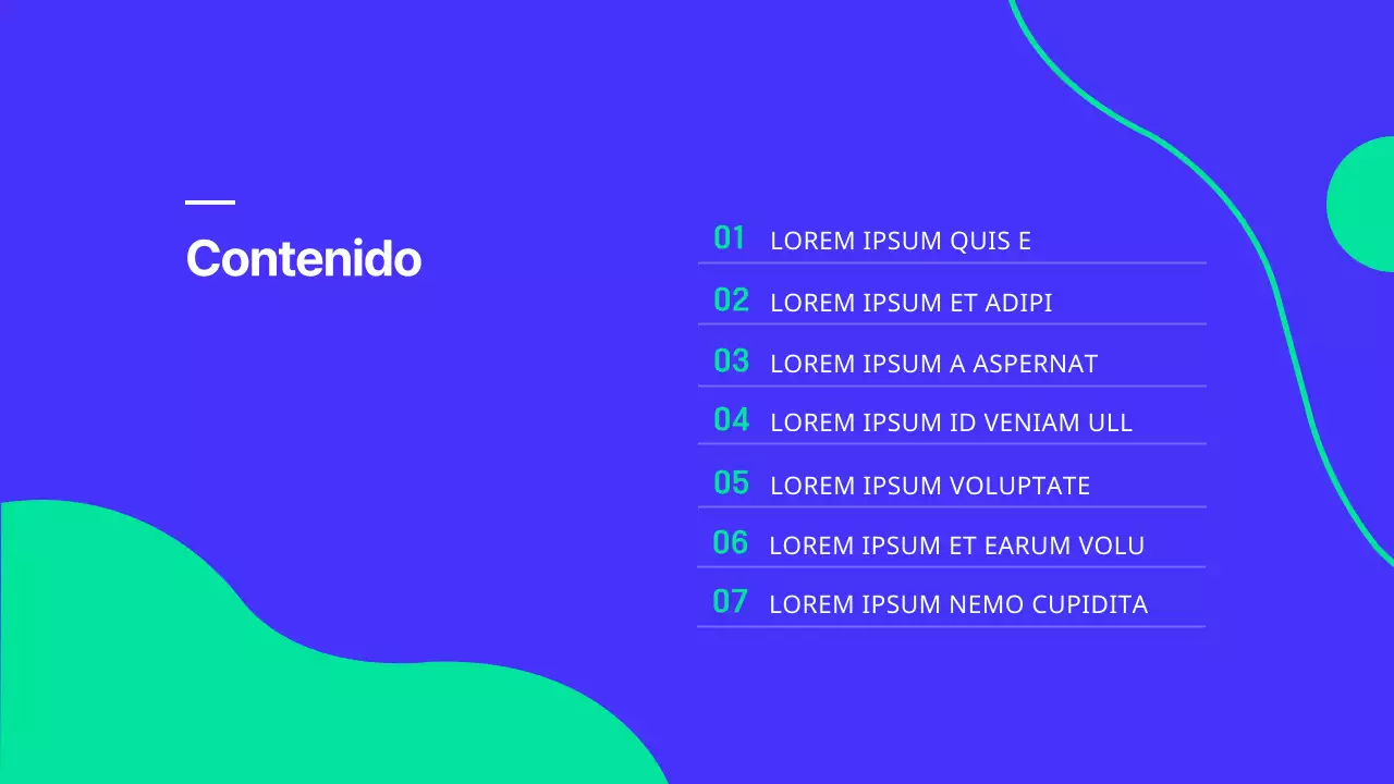 Una moderna presentación en azul y blanco del departamento de relaciones públicas de la universidad