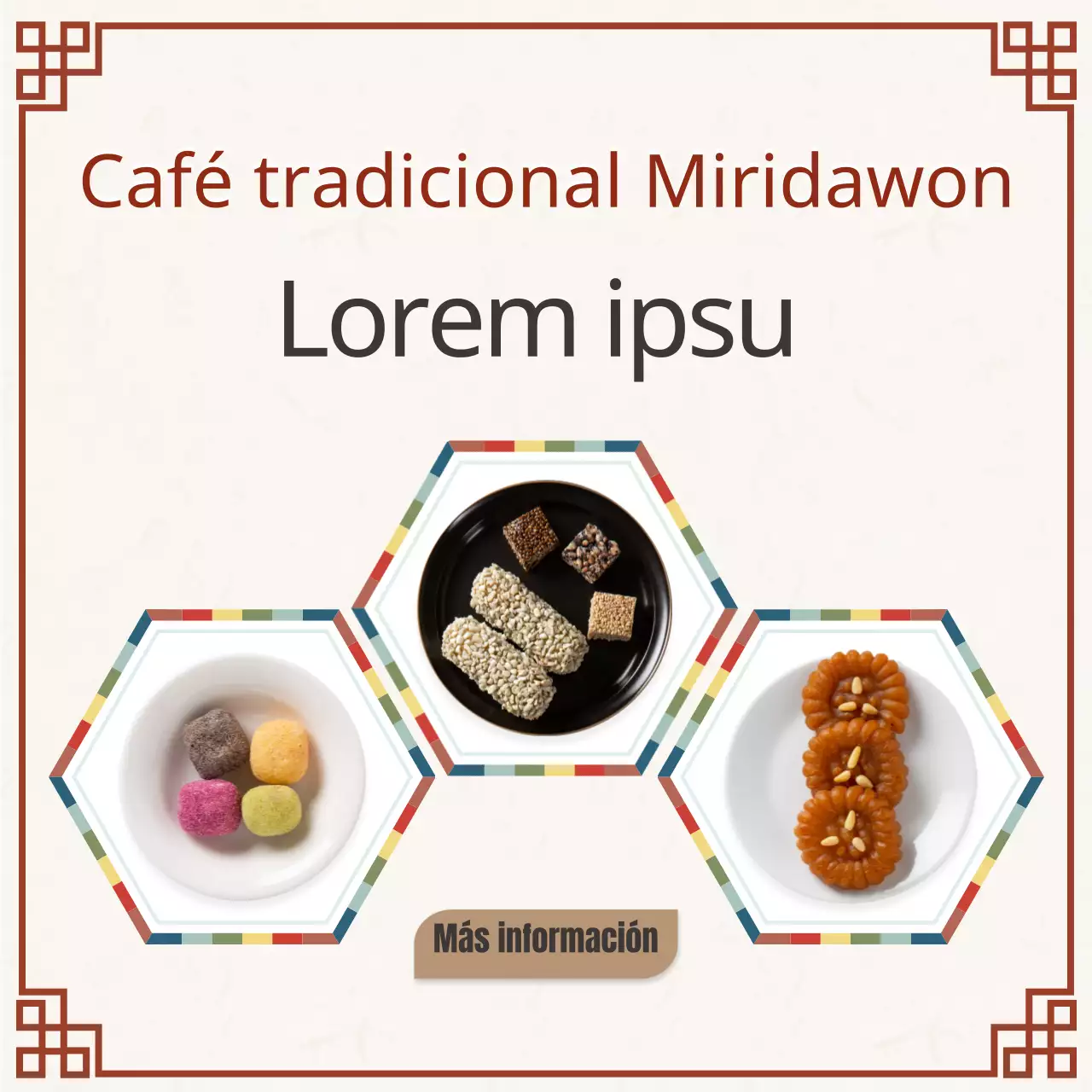 Rojo Anuncio de cafetería tradicional y limpia